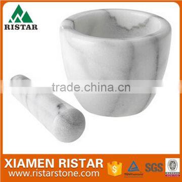 Mini White Marble Stone Mortar and Pestle for Promotion photo-3