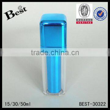 15 30 50ml Fancy Blue Acrylic Cosmetic Bottle Skin Care Cosmetic Oil Bottle Set photo-3