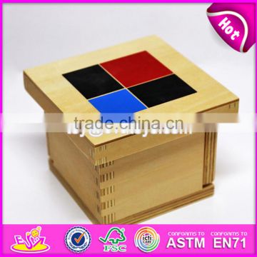 2017 New design educational blocks wooden montessori baby toys W12F015