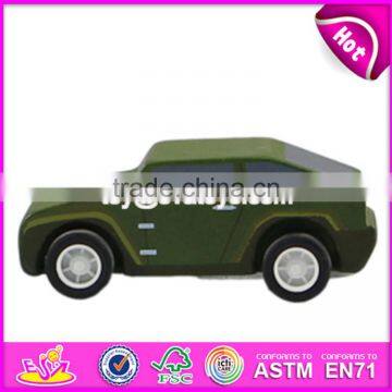 Wholesale cheap baby mini wooden toy cars for sale W04A036