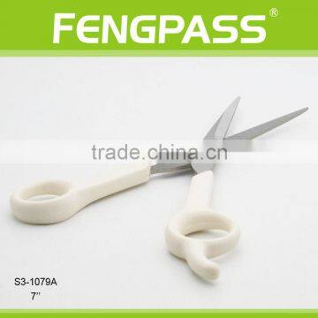 S3-1079A 7" Inch 2CR13 Stainless Steel With PP Handle Professional Hair Salon Scissors For Hair Cut Design photo-3