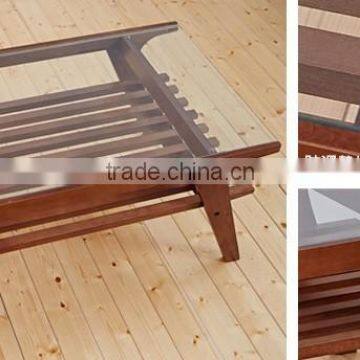 Bentwood Coffee Table, Japanese Style Modern Wooden Coffee Table photo-3