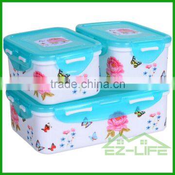 BPA free applicable to microwave oven promotion seal plastic food Freshness Preservation storage boxes