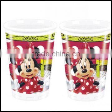 cartoon mini MOUSE RED POLKA DOT BIRTHDAY PARTY 200ml PLASTIC CUPS