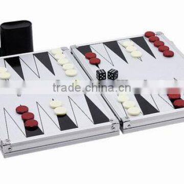 Backgammon In Aluminum Case / chess and backgammon