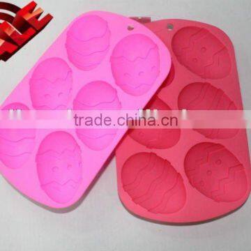 Silicone 6 EGGS Chocolate Cake Soap Mold