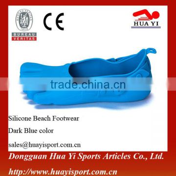 Blue toes summer waterproof silicone beach shoes