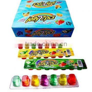 7pcs colorful mini fruit jelly cup