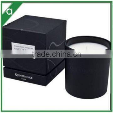 Apple Aroma Luxury Classic Black Soy Wax Scented Candle in Glass Jar photo-3