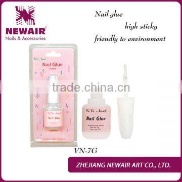 Newair friendly nontoxic 7g high quality nail glue with brush