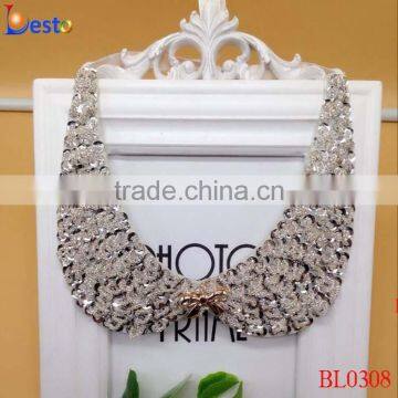 2015 Stunning antique detachable crystal bead collar necklace for ladies