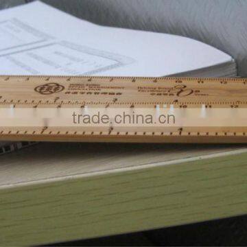 laser carved bamboo ruler