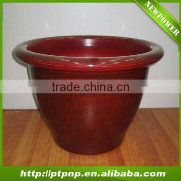 Red Durable Melamine Balcony Flower Pots
