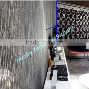 Glister Silver Aluminum Home Interior Hanging Room Divider