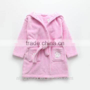 Cartoon Character Hooded Bathrobe ,Baby/Child Hooded Bathrobe, Coral/plush Fleece Bathrobe, photo-2
