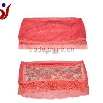 sexy lace bead tube top bra transparent inner underwear wholesale for sexy ladies (accept OEM)