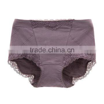 Factory Colorful 95% Cotton 5% Spandex With Lace Custom Sexy Fancy Woman Underwear photo-2