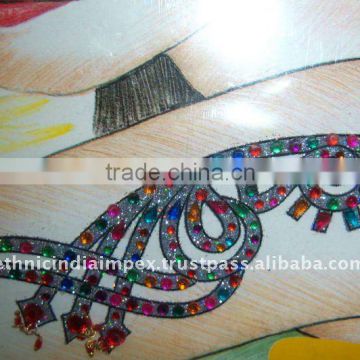 GLITTER ARM CRYSTAL BODY TATTOO BINDI STICKER , PAYPAL