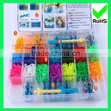 Rainbow Color DIY Loom Band Kit Bracelet/Loom Band Set/DIY Loom bands