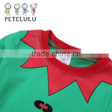 Red Green Father Christmas Footed Baby Christmas Romper Wholesale