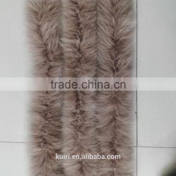 Fox Fur Collar / Trimming / Fox Fur Strip For Jacket Hood photo-4