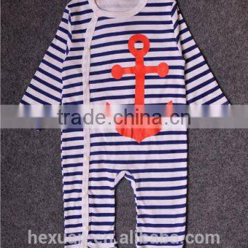 Organic Cotton Long Sleeves Baby Clothes Romper Baby Jumper Wholesale Spring Autumn Infant Boy Striped Long Sleeve photo-3