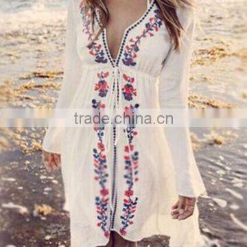 Walson Women's Long Lace Swimsuit Bikini Cover Up Beach Dress Bathing Suit photo-3