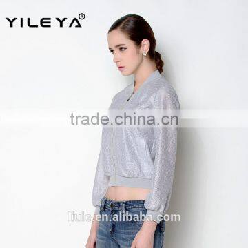 Unique Comfortable Fabric Used Fashion Casual Crop Style Women Coat Model photo-2