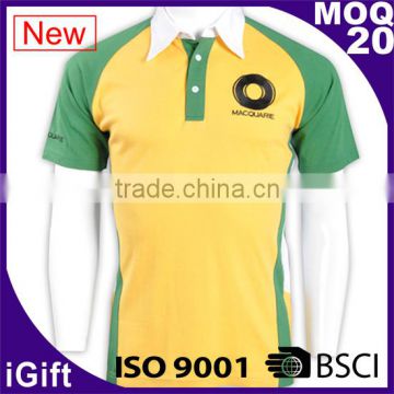 BSCI/ ISO 9001 Factory Wholesale new design softtextile sublimated polo shirt