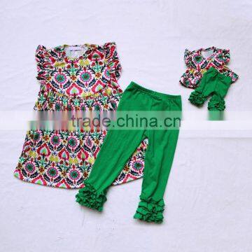 Wholesale Kids Fashion Fancy Cute Dress Outfits New Design Boutique Sweet Flower Clothes