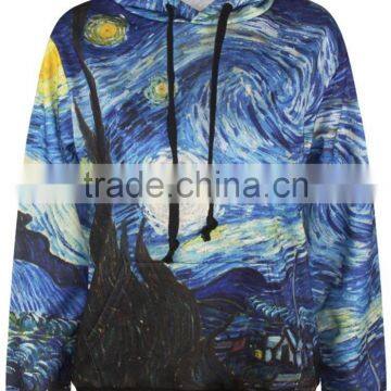 Mens Fashion Design Full Digital Printing Large Size Hoodies