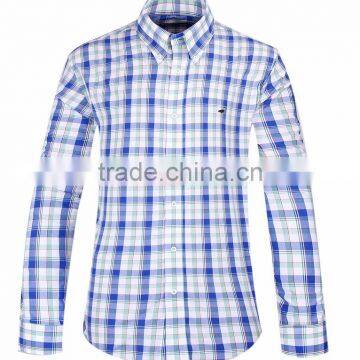 2017 New Fashion Plaids Mens Long Sleeve Casual Shirt Wholesale photo-2