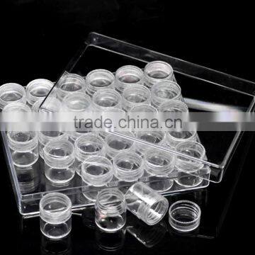 1PC Rectangle Acrylic Clear Beads Display W/Lid Storage Container photo-2