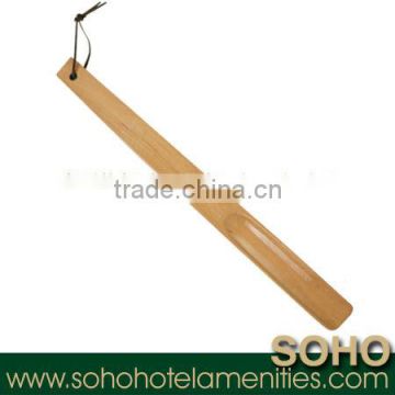 Hotel long wooden shoe horn