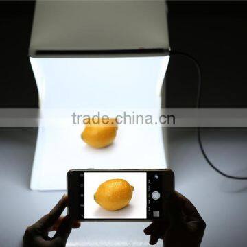 Folding Foldable Portable Mini Photography LED Lightbox Studio for IPhone Samsang LG HTC Smartphone Digital or DSLR Camera photo-2