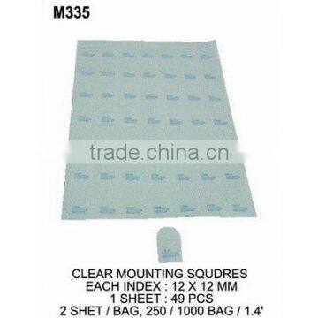 M335 CLEAR MOUNTING SQUDRES