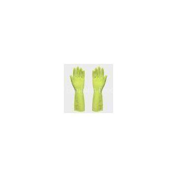 Spray flocklined Reusable Latex Gloves With Fish scale grip ,garden work