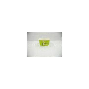 Compostable 220ML 6oz Disposable Paper Bowls Green For Ice Cream