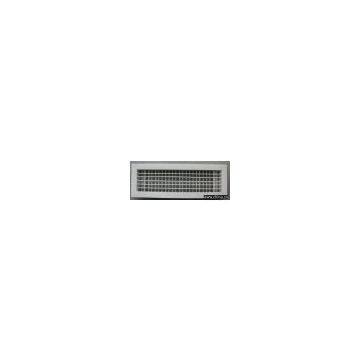 Double deflection grilles/registers