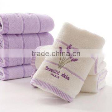 Hot selling face towel embroidery, egyptian cotton towel set