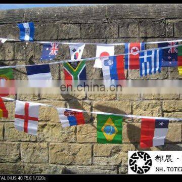 Large Fabric Bunting With Different Countries