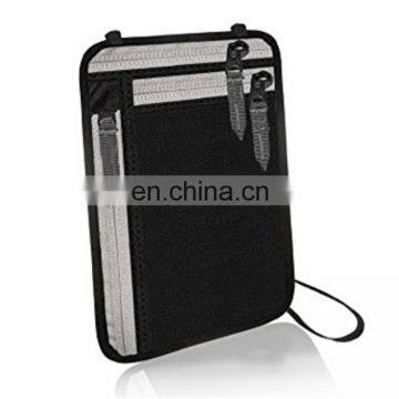 RFID Neck Wallet Passport Holder for Traver Document Case Bag