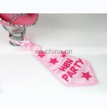 HEN-0034 wholesale Bride To Be Badge Hen Night Party pink necktie