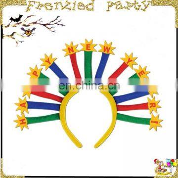 wholesale funny Happy new year crazy party headband FGHD-0104