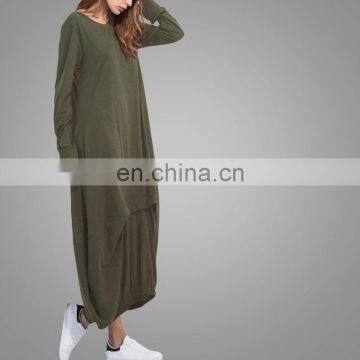 High Quality Muslim Kebaya 2017 Dubai Abaya Cotton Material Women Every Long Dress photo-3