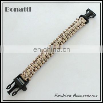 plastic buckle military paracord bracelet