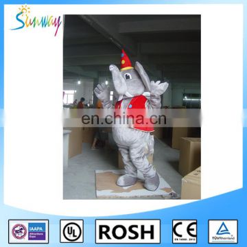 2016 adult elephant costume/elephant mascot costume for dance