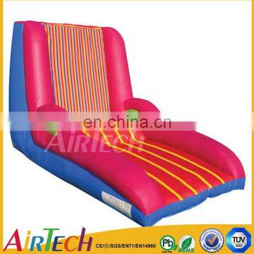 Red inflatable sticky wall for interactive game