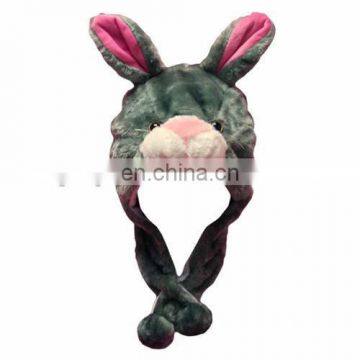 Wholesale factory supply OEM kids rabbit plush hat