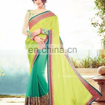 Indian Bollywood Embroidered Saree | Shari | Sari for Women